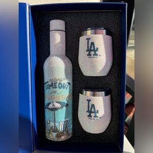 NWT Los Angeles Dodgers themed insulated bottle tumbler set The Memory Company